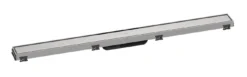 Hansgrohe RainDrain Match - Canalina Doccia Con Griglia In Acciaio Inox 900, Telaio Regolabile In Altezza, Acciaio Inox Spazzolato 56040800
