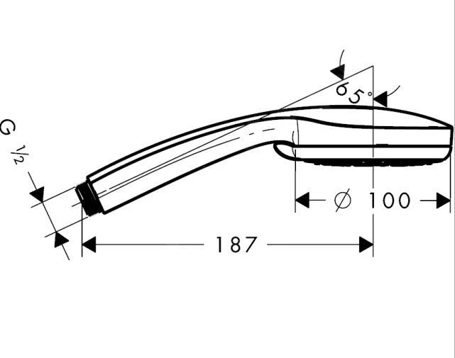 Hansgrohe Croma 100 - Doccetta A Mano Vario EcoSmart 9 L/min, Cromata 28537000 2 Hansgrohe Croma 100 - Doccetta A Mano Vario EcoSmart 9 L/min, Cromata 28537000 - immagine 2