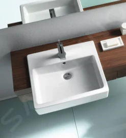 Duravit Vero - Lavabo Ad Incasso 550x470x170 Mm, Con 1 Foro Per Miscelatore, Con WonderGliss, Bianco 03145500001 -Serie Rubinetti Negozio 72760f75a37a99e7e2bf7d53