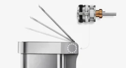 Simplehuman Pattumiere - Pattumiera Touchless Con Comando A Voce E Sensore Di Movimento, 58 L, Acciaio Inox Spazzolato ST2031 -Serie Rubinetti Negozio 76179b2c6d3ea8c8a3dbb71f