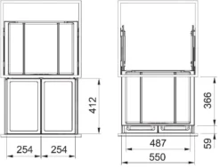 Franke Differenziatori - Cestino Portarifiuti Incorporato FX 60 26-26 121.0557.764 5 Franke Differenziatori - Cestino Portarifiuti Incorporato FX 60 26-26 121.0557.764 -Serie Rubinetti Negozio 7b71a179616f7eeed037955e
