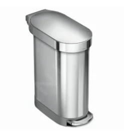 Simplehuman Pattumiere - Pattumiera Slim 45 L, Acciaio Inox Spazzolato CW2044