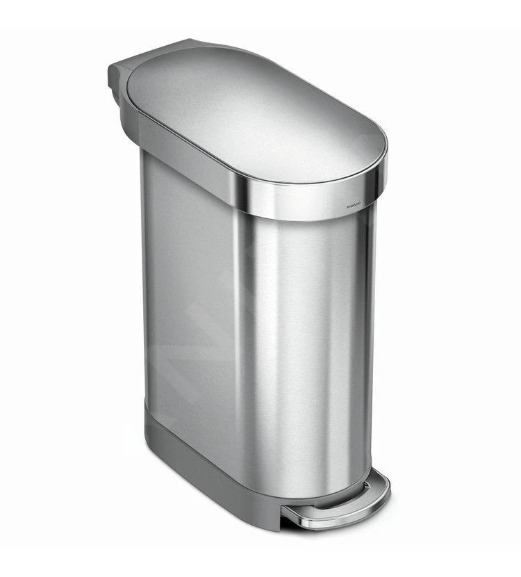 Simplehuman Pattumiere - Pattumiera Slim 45 L, Acciaio Inox Spazzolato CW2044 1 Simplehuman Pattumiere - Pattumiera Slim 45 L, Acciaio Inox Spazzolato CW2044