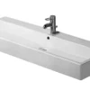 Duravit Vero - Lavabo Da Mobile 1200x470 Mm, Con 1 Foro Per Miscelatore, Con WonderGliss, Bianco Alpino 04541200271