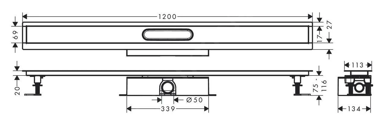 Hansgrohe UBox Universal - Set Completo Canalina Lineare Per Doccia 1200, Montaggio Standard, Acciaio Inox 56027180 2 Hansgrohe UBox Universal - Set Completo Canalina Lineare Per Doccia 1200, Montaggio Standard, Acciaio Inox 56027180 - immagine 2