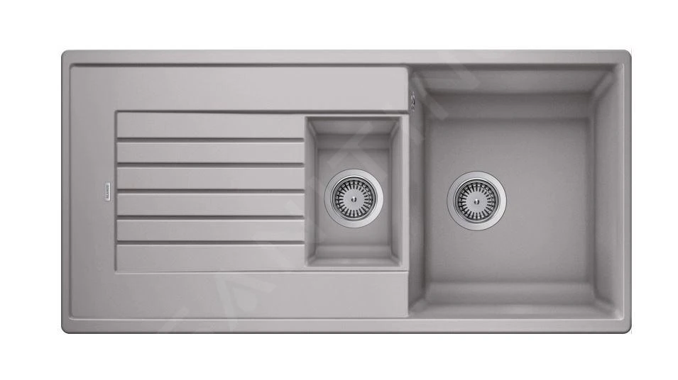 Blanco Zia 6 - Lavello In Silgranit, 1000x500 Mm, Color Alluminio 514741 1 Blanco Zia 6 - Lavello In Silgranit, 1000x500 Mm, Color Alluminio 514741