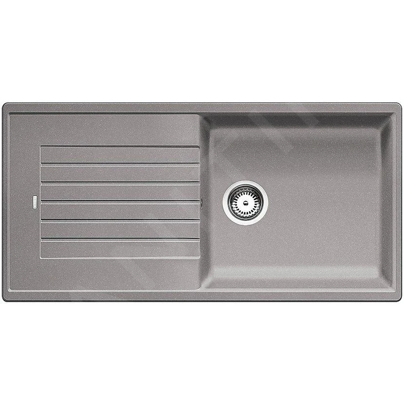 Blanco Zia XL 6 - Lavello In Silgranit, 1000x500 Mm, Color Alluminio 517569 1 Blanco Zia XL 6 - Lavello In Silgranit, 1000x500 Mm, Color Alluminio 517569