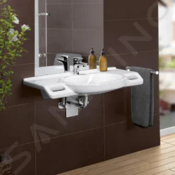 Villeroy & Boch ViCare - Lavabo Vita 800x550 Mm, Senza Troppopieno, Con Foro Per Miscelatore, AntiBac, CeramicPlus, Bianco Alpino 412081T2 -Serie Rubinetti Negozio 83e3b1d6c650ff636d6b1ec3