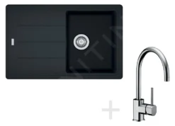 Franke Set - Set Da Cucina G56, Lavello In Granito BFG 611-78, Onice + Miscelatore FC 650, Cromo 114.0323.875