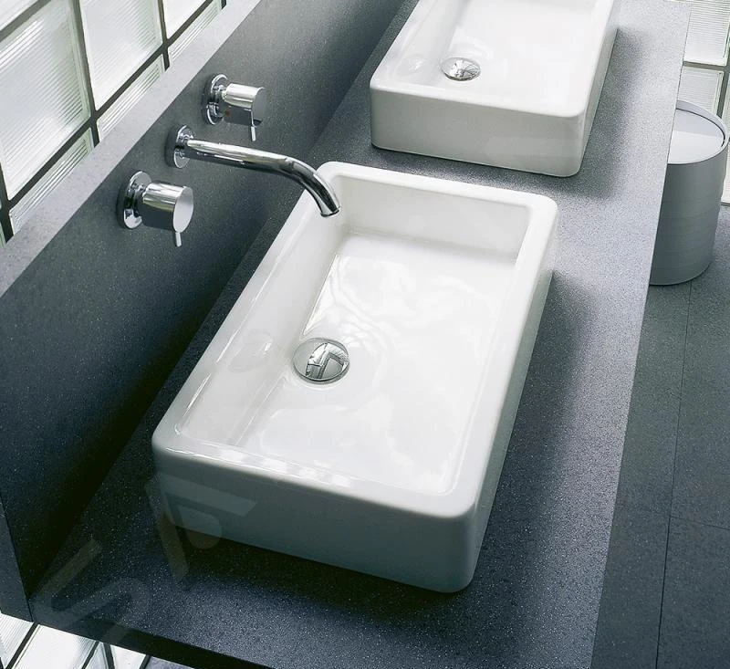 Duravit Vero - Lavabo Da Appoggio, 600x380 Mm, Bianco Alpino 0455600000 4 Duravit Vero - Lavabo Da Appoggio, 600x380 Mm, Bianco Alpino 0455600000 - immagine 4