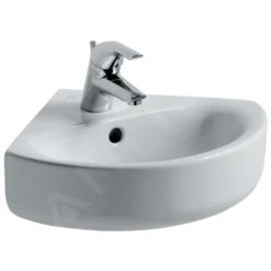 Ideal Standard Connect - Lavamani Angolare 480x440x160 Mm, 1 Foro Per Il Miscelatore Da Lavabo, Bianco E713601 -Serie Rubinetti Negozio 8d2968fefc60a2aa27a60be1