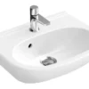 Villeroy & Boch O.novo - Lavamani Compact 450x350 Mm, Con Troppopieno, Foro Per Miscelatore, CeramicPlus, Bianco Alpino 536045R1