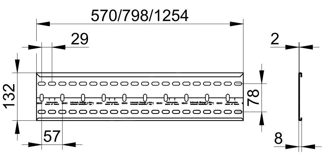 Keuco Accessori - Guida Di Montaggio, Lunghezza 570 Mm, Acciaio Inox 59570000001 2 Keuco Accessori - Guida Di Montaggio, Lunghezza 570 Mm, Acciaio Inox 59570000001 - immagine 2