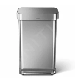 Simplehuman Pattumiere - Pattumiera Con Portasacchetti, 45 L, Acciaio Inox Spazzolato CW2024 -Serie Rubinetti Negozio 9116995a21bff872ed91971b