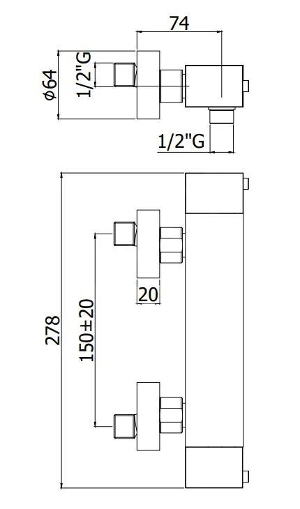 Paffoni Level - Miscelatore Doccia Termostatico, Acciaio Inox LEQ268ST 2 Paffoni Level - Miscelatore Doccia Termostatico, Acciaio Inox LEQ268ST - immagine 2