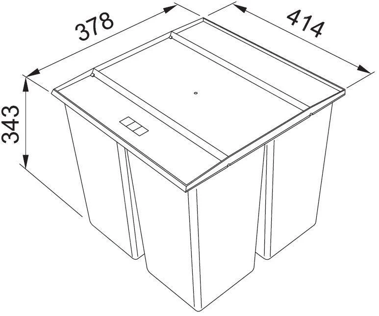 Franke Differenziatori - Pattumiera Incorporata Easysort 450-1-2 121.0494.150 2 Franke Differenziatori - Pattumiera Incorporata Easysort 450-1-2 121.0494.150 - immagine 2