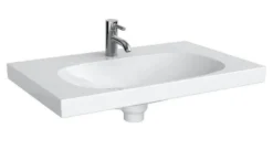 Geberit Acanto - Lavabo 750x482 Mm, Foro Per Miscelatore, Con Troppopieno Nascosto, Con KeraTect, Bianco 500.630.01.8 -Serie Rubinetti Negozio 96042fd31131762f01423b21