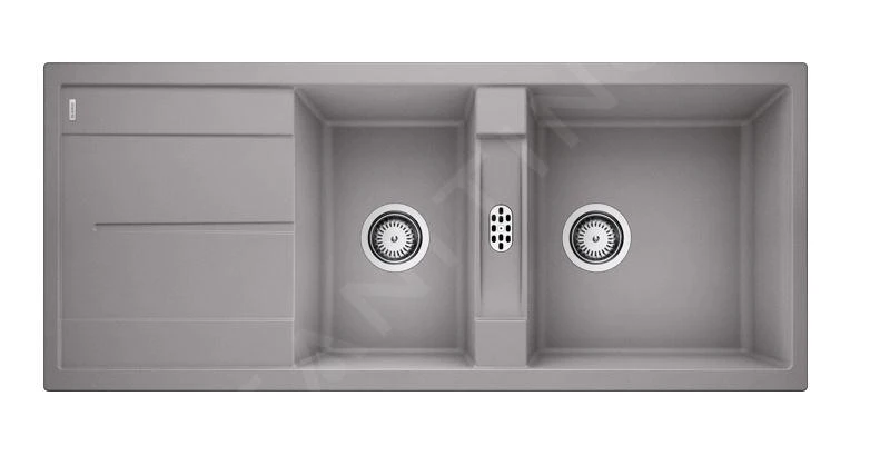 Blanco Metra 8 - Lavello In Silgranit, 1160x500 Mm, Color Alluminio 513063 1 Blanco Metra 8 - Lavello In Silgranit, 1160x500 Mm, Color Alluminio 513063