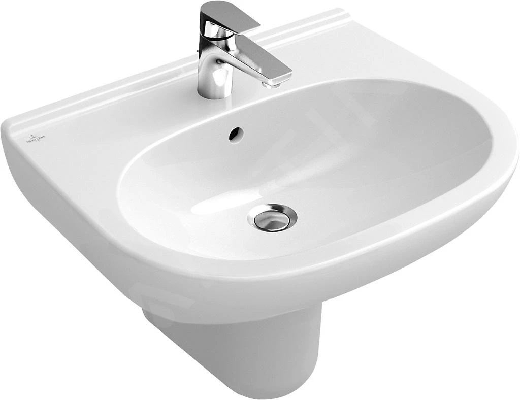 Villeroy & Boch O.novo - Lavabo 600x490 Mm, Con Troppopieno, Foro Per Miscelatore, Bianco Alpino 51606001 1 Villeroy & Boch O.novo - Lavabo 600x490 Mm, Con Troppopieno, Foro Per Miscelatore, Bianco Alpino 51606001