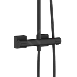 Hansgrohe Vernis Shape - Set Doccia E Vasca Da Bagno Termostatico Showerpipe 240, 2 Getti, Nero Opaco 26900670 -Serie Rubinetti Negozio 9ddd3738f0520fcaf8897ea3