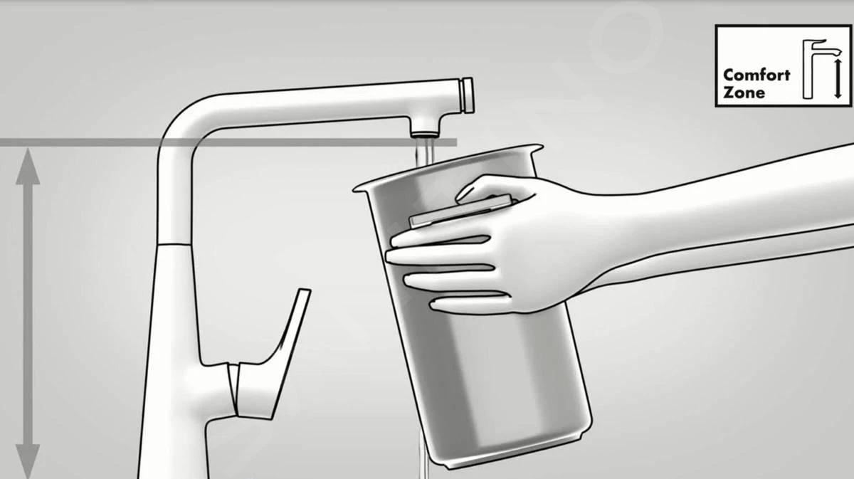 Hansgrohe Focus M42 - Miscelatore Da Lavello M427-H150 ECO, Con Bocca Di Erogazione Estraibile, EcoSmart, Cromo 71865000 6 Hansgrohe Focus M42 - Miscelatore Da Lavello M427-H150 ECO, Con Bocca Di Erogazione Estraibile, EcoSmart, Cromo 71865000 - immagine 6