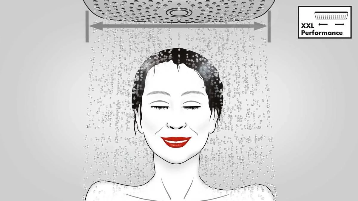 Hansgrohe Vernis Shape - Soffione Doccia, 230x170 Mm, Cromo 26281000 6 Hansgrohe Vernis Shape - Soffione Doccia, 230x170 Mm, Cromo 26281000 - immagine 6