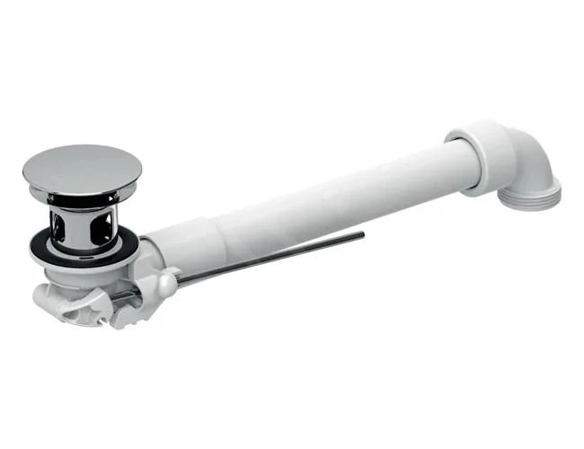 Geberit Accessori - Sifone Salvaspazio Per Lavabi Con Troppopieno, Piletta A Saltarello, Cromo 152.070.21.1 1 Geberit Accessori - Sifone Salvaspazio Per Lavabi Con Troppopieno, Piletta A Saltarello, Cromo 152.070.21.1