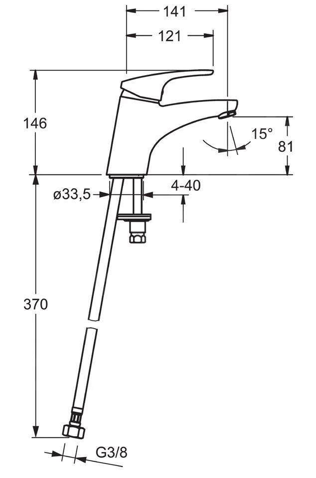 Hansa Mix - Miscelatore Monocomando Per Lavabo, Cromato 01082283 2 Hansa Mix - Miscelatore Monocomando Per Lavabo, Cromato 01082283 - immagine 2