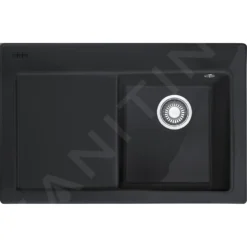 Franke Mythos - Lavello In Ceramica MTK 611-78/7, 780x510 Mm, Onice 124.0433.433