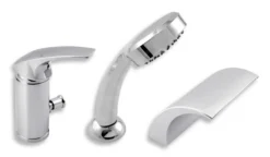 Novaservis Metalia 57 - Miscelatore A 3 Fori Per Vasca Da Bagno, Cromo 57047,0