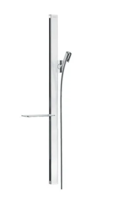 Hansgrohe Unica'E - Asta Saliscendi Doccia 900 Mm, Con Flessibile Doccia, Bianco/cromato 27640400