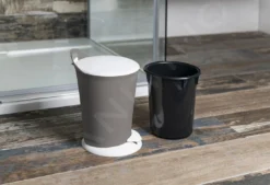 Aqualine Accessori - Pattumiera Pedal 6 L, Terra/bianco TRN-079-05 -Serie Rubinetti Negozio a97dac7320312001e19ba32c