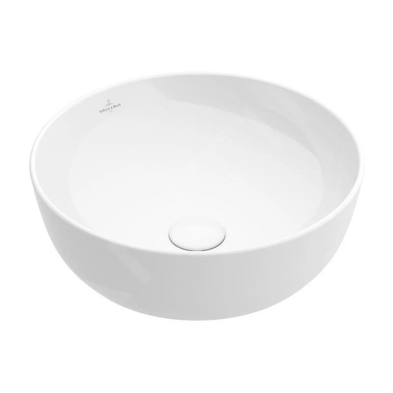 Villeroy & Boch Artis - Lavabo Da Appoggio, Diametro 430 Mm, CeramicPlus, Bianco Alpino 417943R1