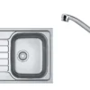 Franke Set - Set N78, Lavello In Acciaio Inox SKN 611-79 E Miscelatore FB 250.031, Acciaio Inox/cromo 101.0618.831