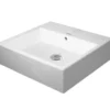 Duravit Vero Air - Lavabo Da Appoggio 500x470 Mm, Con Troppopieno, Senza Foro Per Miscelatore, Bianco 2352500060