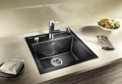 Blanco Dalago 45 - Lavello In Silgranit, 465x510 Mm, Con Comando Piletta Di Scarico, Antracite 517156 -Serie Rubinetti Negozio b2926506af5d91cd125cab16