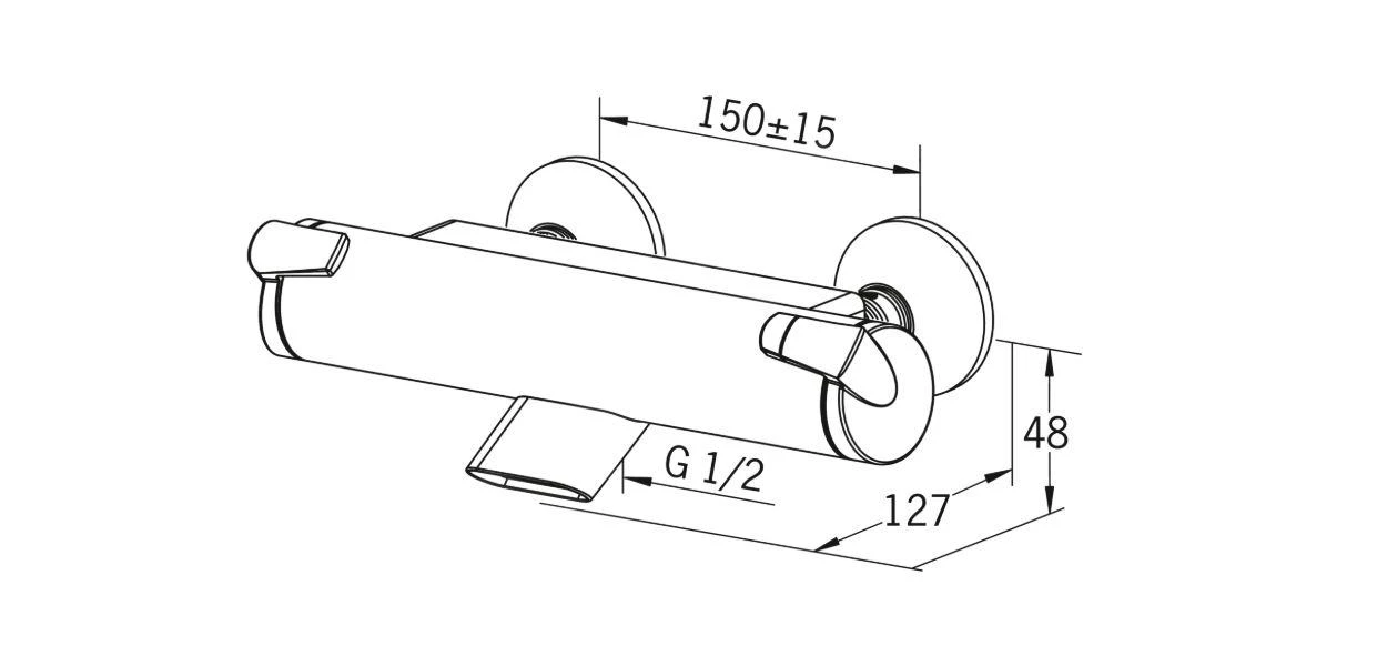 Hansa Fit - Miscelatore Termostatico Per Vasca Da Bagno, Cromato 65132101 3 Hansa Fit - Miscelatore Termostatico Per Vasca Da Bagno, Cromato 65132101 - immagine 3