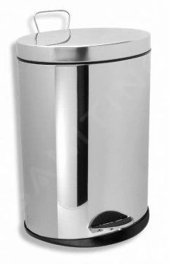 Novaservis Accessori Bagno - Pattumiera Circolare 12 L, Cromo 6161,0