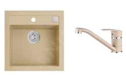 Alveus Set - Set Lavello Formic 20 E Miscelatore Nina, Beige SETA069