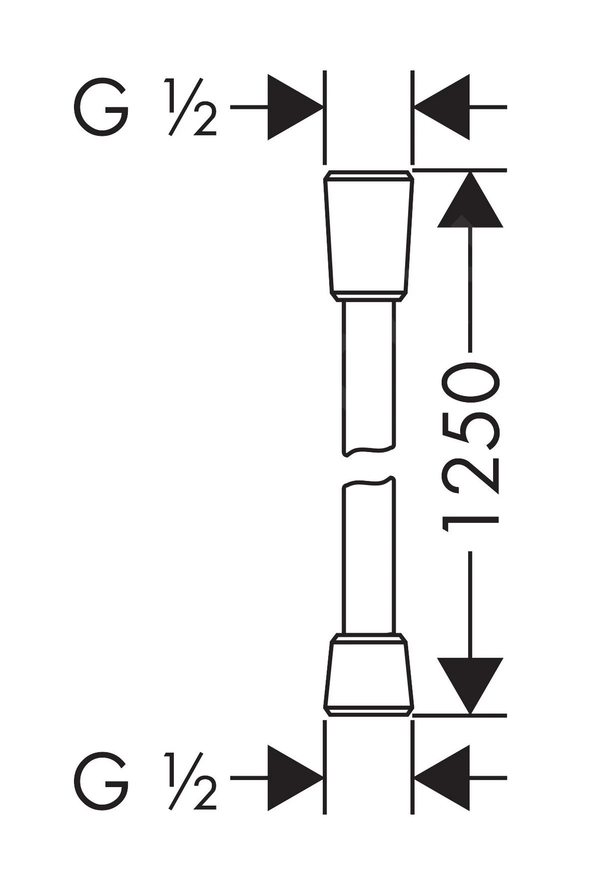 Hansgrohe Flessibili - Flessibile Doccia Isiflex, 1250 Mm, Nero Opaco 28272670 2 Hansgrohe Flessibili - Flessibile Doccia Isiflex, 1250 Mm, Nero Opaco 28272670 - immagine 2