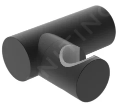 Kielle Accessori - Supporto Doccetta A Parete, Nero Opaco 20901024