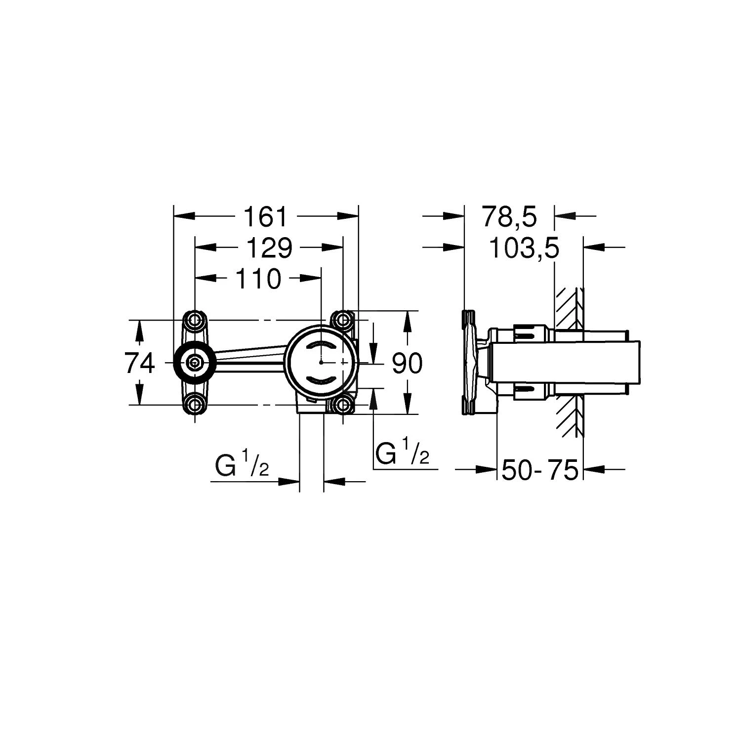 Grohe Corpi Incasso - Corpo Incasso Per Miscelatori Monocomando 23429000 2 Grohe Corpi Incasso - Corpo Incasso Per Miscelatori Monocomando 23429000 - immagine 2