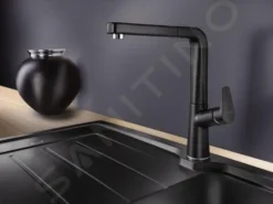 Blanco Avona S - Miscelatore Da Lavello Con Bocca Di Erogazione Estraibile, Nero 526170 -Serie Rubinetti Negozio cee50e7946549a45c8731218