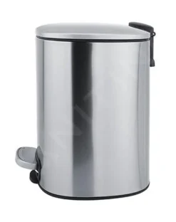 Nimco Pattumiere - Pattumiera 5 L, Acciaio Inox Opaco KOS 9005-10 -Serie Rubinetti Negozio d23ef4a1b224f4a3809f9021