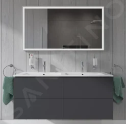Duravit ME By Starck - Lavabo Doppio Da Mobile 1300x490 Mm, Con 2 Fori Per Miscelatore, Con WonderGliss, Bianco Alpino 23361300001 16 Duravit ME By Starck - Lavabo Doppio Da Mobile 1300x490 Mm, Con 2 Fori Per Miscelatore, Con WonderGliss, Bianco Alpino 23361300001 -Serie Rubinetti Negozio d2fb7c6e4536df3ace446f94