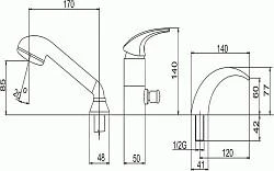 Novaservis Metalia 57 - Miscelatore A 3 Fori Per Vasca Da Bagno, Cromo 57047,0 2 Novaservis Metalia 57 - Miscelatore A 3 Fori Per Vasca Da Bagno, Cromo 57047,0 - immagine 2