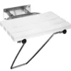 Sapho Accessori Ridder - Sedile Doccia Ribaltabile Con Supporto Gambe, Bianco XH001