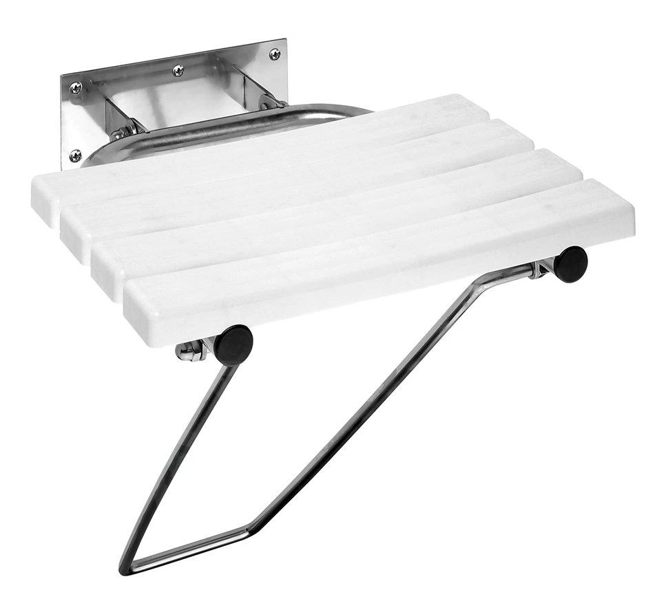 Sapho Accessori Ridder - Sedile Doccia Ribaltabile Con Supporto Gambe, Bianco XH001 1 Sapho Accessori Ridder - Sedile Doccia Ribaltabile Con Supporto Gambe, Bianco XH001