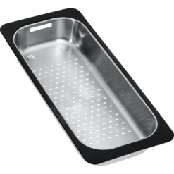 Franke Accessori - Scolapiatti Per Lavello, 183x433x64 Mm, Acciaio Inox/plastica Nera 112.0175.520