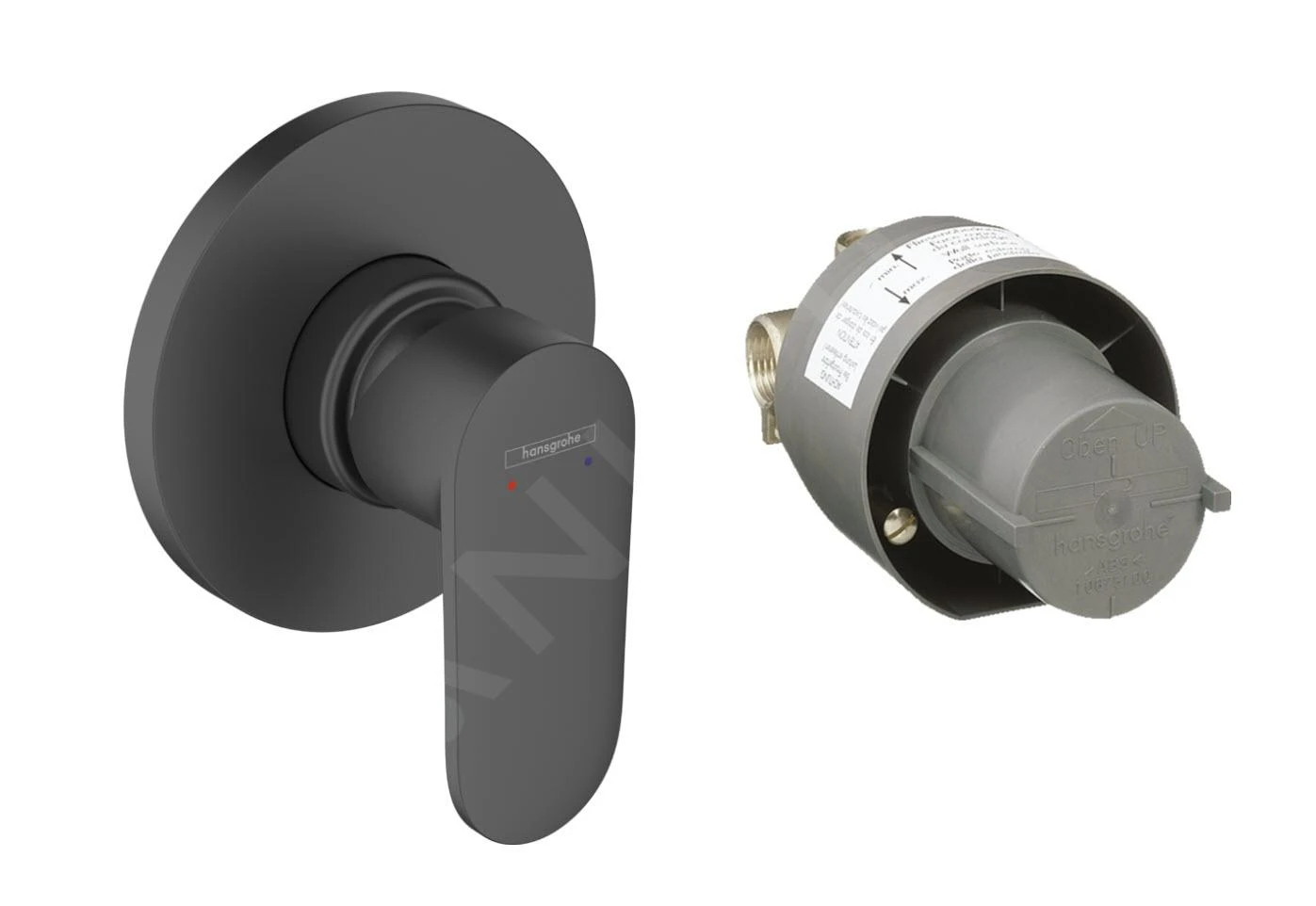 Hansgrohe Vernis Blend - Miscelatore Doccia Ad Incasso, Con Corpo Incasso, Nero Opaco 71663670 3 Hansgrohe Vernis Blend - Miscelatore Doccia Ad Incasso, Con Corpo Incasso, Nero Opaco 71663670 - immagine 3